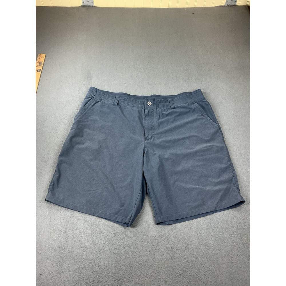 Kuhl Shorts Mens 42 Blue Chino Elastic Waist Stretch Microfiber 9 Inseam
